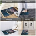 thumbnail image 5 of Rateoe Night Sky Wolf Pattern Flannel Door Mat Indoor Outdoor Entrance, Waterproof All-Weather Doormat,Fade Resistant, Low Profile Entryway Mat 16x24in, 5 of 7