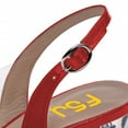 thumbnail image 4 of FSJ Women Peep Toe Crystal Slingback Pumps Buckle Transparent Chunky High Heels Fashion Party Date Heeled Sandals Size 8 Red, 4 of 4