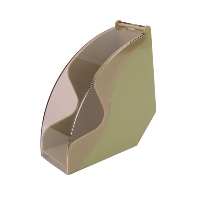 Coffee Filter Paper Storage Box, Multifunctional Plastic Standing Design Dustproof Damp Proof Coffee Filter Holder Stand With Cover For Cafe Green,Yellow,White,Black
