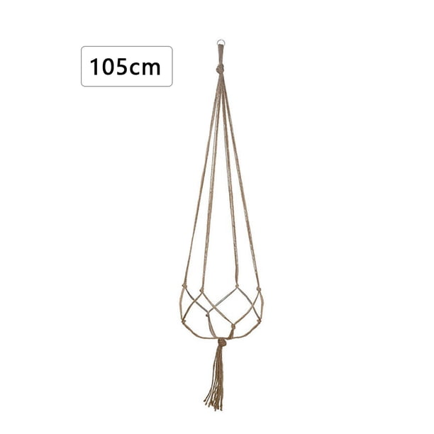 Bewildely Colgador de decoración para maceta de flores, colgador de cuerda, accesorio hecho a mano para jardín montado en la pared para el pasillo Jardín y Patio 105cm Bewildely HA001974-02