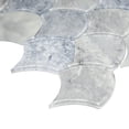 thumbnail image 5 of The Tile Life Seashell 4 x 4 Cyan Glossy Glass Mosaic Tile Sample 1 Piece, 5 of 12