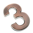 thumbnail image 1 of Guardoinrt Copper Plastic Self-Adheve Door Number gn Sticky Numeric Digit Number 3, 1 of 6