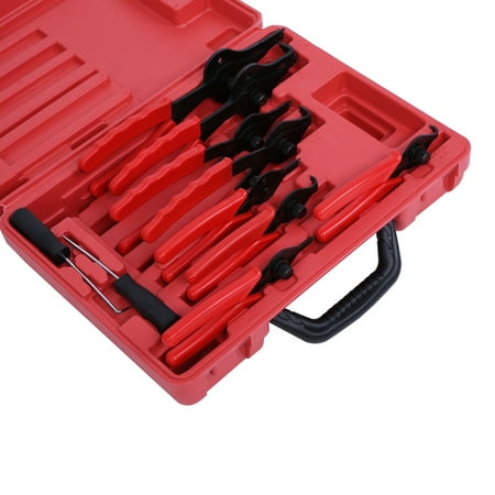 

Octpeak 11pcs Heavy Duty Circlip Plier Snap Circle Plier External Internal Kit with Case Snap Circle Plier Plier Kit