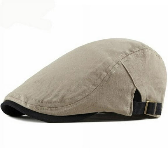 SikaFu Men Women Cap Spring Summer Sun Hat Adjustable Solid Ivy Newsboy Flat Cap Men Women Beret Breathable Cotton Beret Cap Men