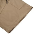 thumbnail image 7 of COEVALS CLUB Men's Hiking Cargo Shorts 9" Quick Dry Waterproof Fishing Golf Lightweight Outdoor 5-Pocket Stretch Shorts(Khaki 2# Large), 7 of 7