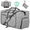 Gray, variant on DAKOMM 65L Duffle Bag with Shoes Compartment, 24" Foldable Travel Duffel Bags for Men Women, Large Packable Travel Bag Water Repellent & Tear Resistant, Overnight Weekend Bag for Men (Black)