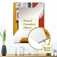 thumbnail image 3 of Designart "Cubic Uprising of Yellow and Red Robot" Science Fiction Oversized Wall Mirror - Modern Fashion Office Mirror Wall Decor - Multiple Color Options, 3 of 6