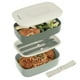 thumbnail image 1 of Bento Box Bentgo Classic con 3 compartimentos y juego de utensilios, color caqui, 1 of 7