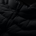 thumbnail image 3 of Lilgiuy Men's Sports Thick Jacket Fashion Solid Full Zip Windproof and Cold Detachable Hood Warm Padded Jacket, 3 of 4