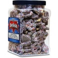 thumbnail image 3 of Rainbow Nonpareils Dark Chocolate Covered Pretzels by It's Delish, 1.5 Lbs Jumbo Container  Sweet & Salty Mini Pretzel Bite Size Pretzels Non Pareil Coated  Dairy-Free, Certified Kosher Parve, 3 of 5