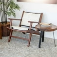 thumbnail image 3 of Mid Century Modern Ananya Leather arm chair, 3 of 6