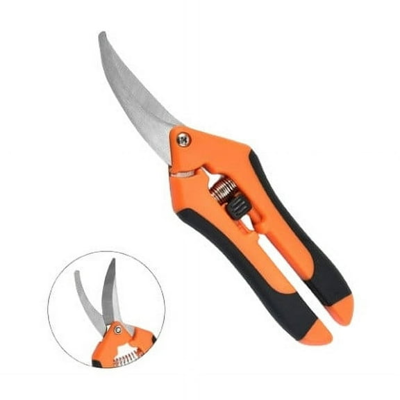 Hydroponic Pruning Shears | Stainless Steel Garden Scissors | Ergonomic Handle | Fine Pruning Shears for Herbs, Flowers, Bonsai | Outdoor Gardening Tool | 1-Pack