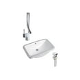 thumbnail image 1 of DROP Bath and Kitchen DR091128 Undermount Bathroom Sink Set, 1 of 5