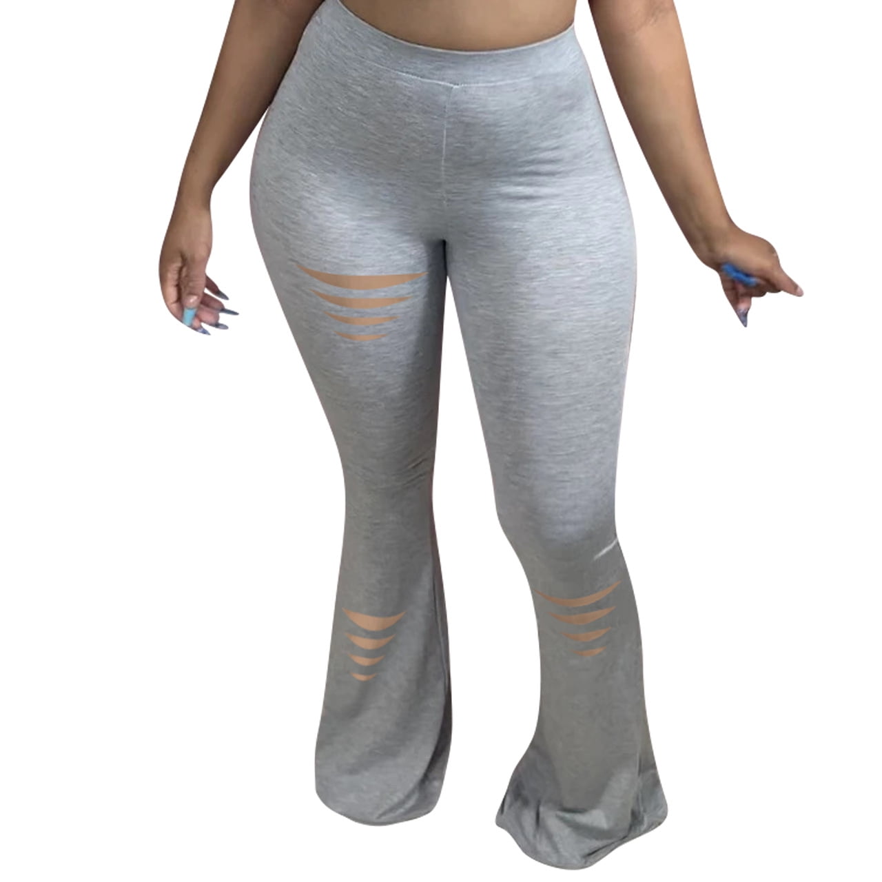 flared tight trousers
