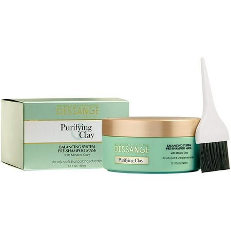 Dessange Purifying Clay Balancing System Pre Shampoo Mask, 5.09 Fluid Ounce