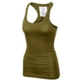 thumbnail image 3 of KOGMO Womens Basic Cotton Ribbed Knit Racerback Tank Top 3-Pack (S-XL), 3 of 8
