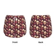 thumbnail image 5 of Lsque cool rock Skull record Printed Women's Running Shorts with Liner Pockets,Elastic Quick Dry Workout Athletic Gym Yoga Shorts,Womens High Waist Shorts-Small, 5 of 9