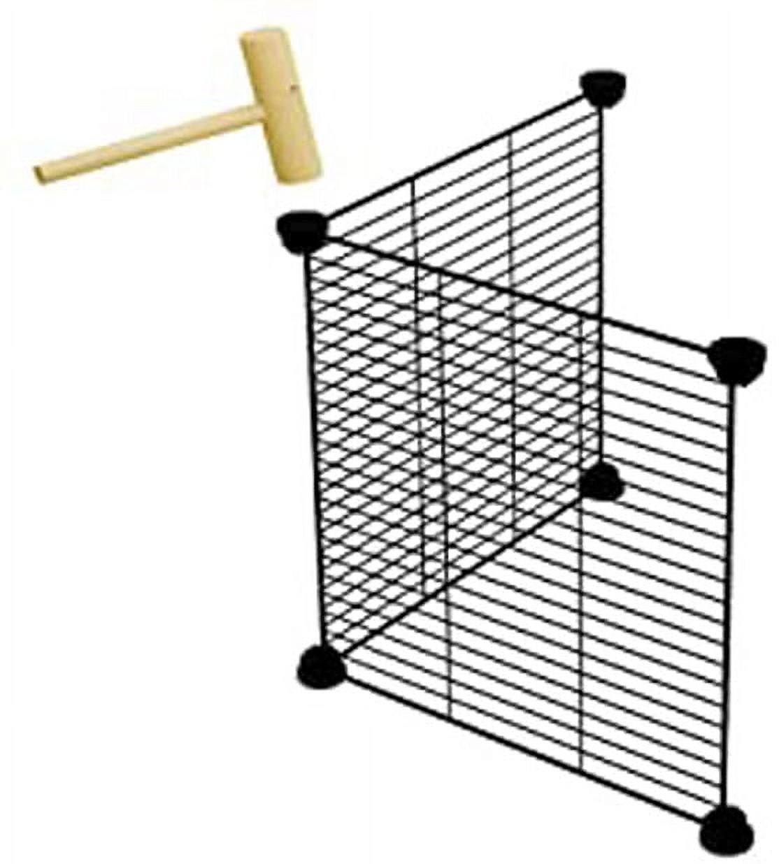 48" Extra Large Guinea Pig Rabbit Habitat Playpen Hamster Critters Center Divider Access Door Mouse Mice Gerbil Hedgehog Bunny Enclosure with Canvas Bottom