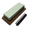 thumbnail image 1 of Zootealy Sharpening Stone Set Dual Grit 400/1000 with Non Slip Silicone & Bamboo Base Angle Guide Waterstone Whetstone Knife Sharpener, 1 of 8