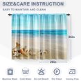 thumbnail image 3 of Ocean Beach Kitchen Curtains - Summer Starfish Seashell Tropical Sea Sky View Print Decor Home Bedroom Living Room Rod Pocket Window Drapes 2 Panels Set, 56"x36", 3 of 5