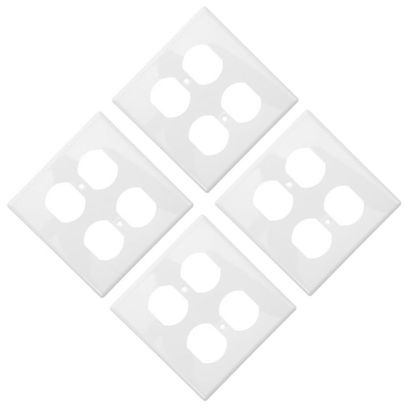 Phenofice 4Pcs Decorative Light Switch Outlet Covers for Wall with Scratch Resistant Finish