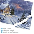 thumbnail image 3 of 500 PCS Rural Snow Scenery 500 Piece Wooden Puzzle For Adults,Brain Challenge,Relax Yourself,Vintage Snow Scenery Christmas Puzzle 500 Piece,Great For Relaxation And Display For Puzzle Enthusiast, 3 of 6