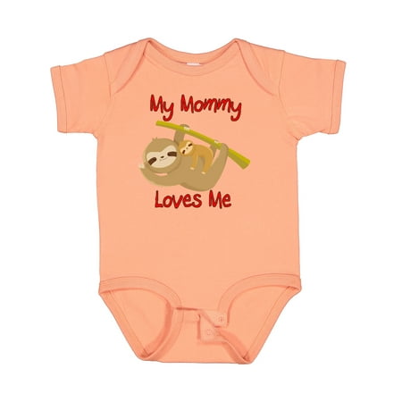 

Inktastic My Mommy Loves Me Sloth Gift Baby Boy or Baby Girl Bodysuit