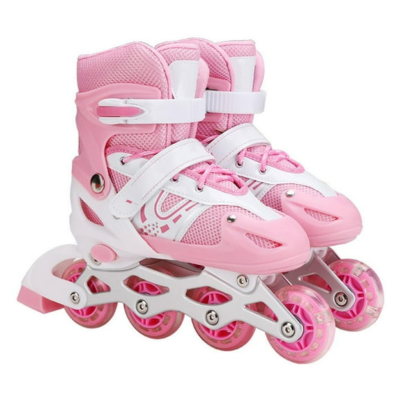 3 en 1 Patins à Roues Alignées Triskates et Patins à Glace Patins à Roulettes Réglables pour Enfants Patins à Glace