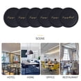 thumbnail image 5 of 6 thick round coasters, heat insulation pads, anti-scalding pads, home coffee teacups, non-slip bowl mats - black, 5 of 5