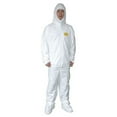 thumbnail image 2 of Condor Hooded Disposable Coveralls, 2XL, White, zipper 30C582, 2 of 2