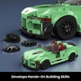 thumbnail image 3 of Super Sports Car Building Set, 348 Piece Race Car Model Construction Toy with Display Case, Collectible Vehicle Building Blocks Kit, 3 of 5