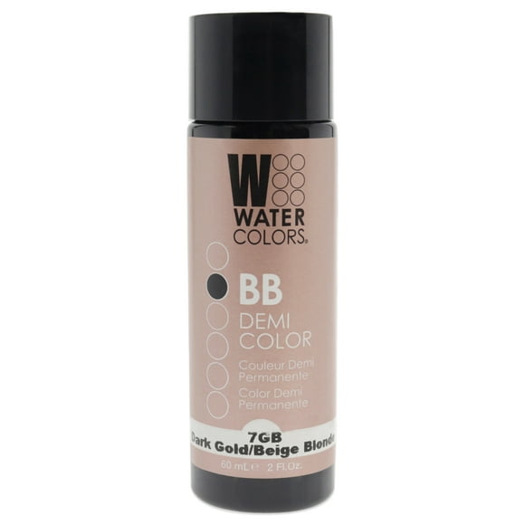 Tinte semipermanente para cabello Tressa Watercolors BB Rubio beige dorado oscuro 7GB 2 oz