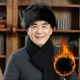 thumbnail image 6 of vnanda Cold Weather Hat Men Winter Solid Color Imitation Fur Hat Thickened Warm Plush Hat for Coldproof Windproof Outdoor Fashion Accessories Men Winter Hat, 6 of 8