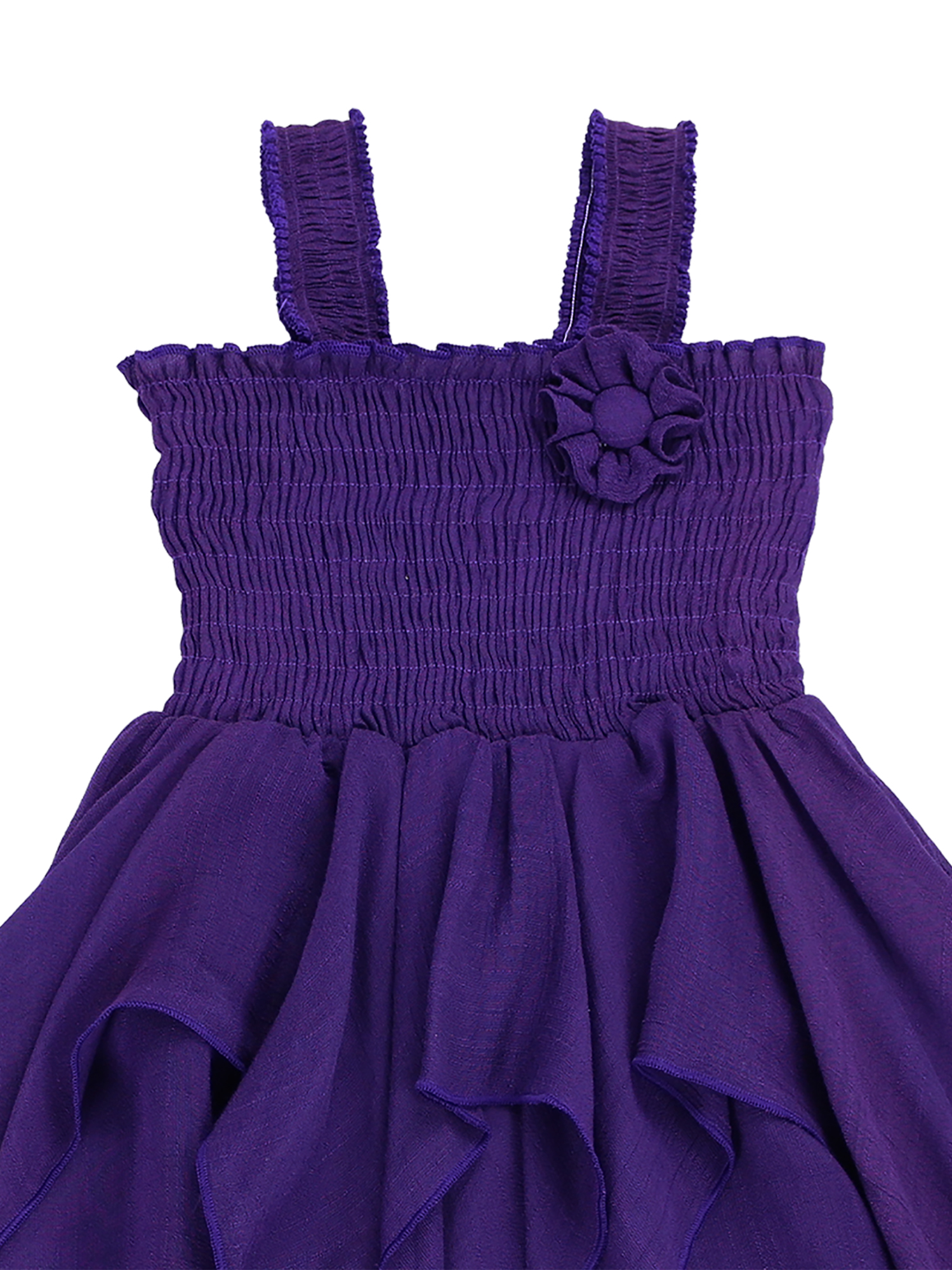 purple handkerchief dress
