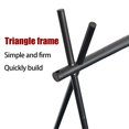 thumbnail image 1 of stanreset Outdoor Camping Folding Hanging Rack Triangular Clothes Camp Cookware Rack Stand Camping Accessory Black, 1 of 6