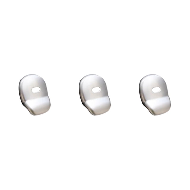 Guardoinrt ABS Materials Rear Door Handle Trim Exterior For Long-lasting Easy To Install Appearance Of House Silver 3Set