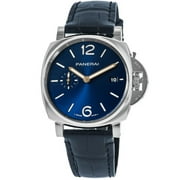 Panerai Luminor Due 42mm Automatic Blue Dial Leather Strap Men's Watch PAM01274