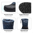 thumbnail image 3 of Burudani Men's Waterproof Hiking Winter Snow Boots Insulated Fur Liner Lightweight Outdoor Tall Boots, 3 of 5