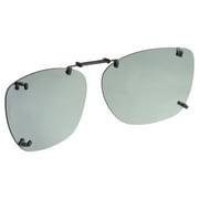 Polar Optical Optics Unisex RECM 54 Plastic ClipOns Sunglasses Gray