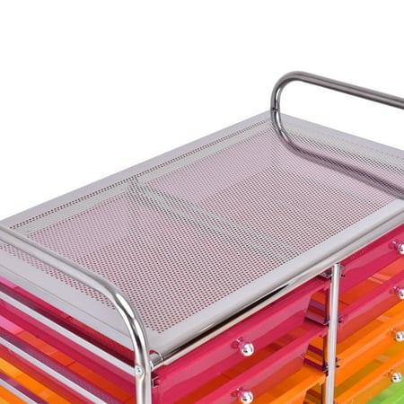 Costway 20 Drawer Rolling Storage Cart Scrapbook Paper Office