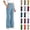 Light Blue, variant on Girl’s Yoga Pants with Pocket Seamless High Waist Stretch Straight Leg Long Trousers with Pockets, Black, 14-15 Years