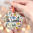 thumbnail image 4 of St. Louis Christmas Ornament, Ceramic/Acrylic Ornament, Special Keepsake for Mother, Valentine Ornament Gift, Seasonal Festival Keepsake, 2025 Edition, 4 of 5