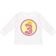 thumbnail image 3 of Inktastic Princess 3rd Birthday Girls Long Sleeve Toddler T-Shirt, 3 of 5