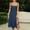 Navy, variant on Womens Bustier Corset Dress Summer Casual with Slit Spaghetti Strap Formal Midi Flowy Dresses