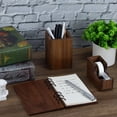 thumbnail image 5 of MultiBey Curated Black Walnut Pen Holder | Exquisitely Crafted Solid Wood Design | Sophisticated Desk Accent for Luxury Home & Office Decor, 5 of 6
