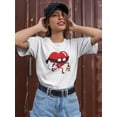 thumbnail image 2 of Criminal Heart T-Shirt Women -Engin Selcuk Designs, Female 5X-Large, 2 of 4