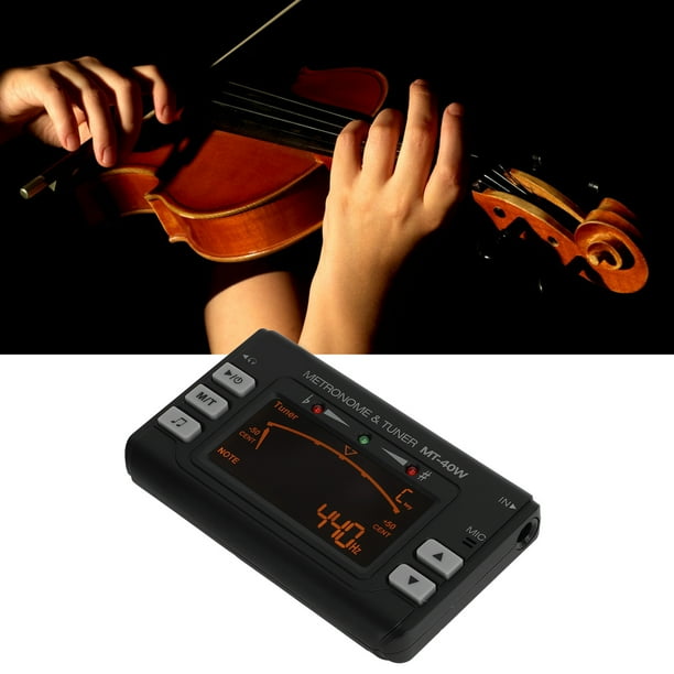 Afinador de metrónomo guitarra violín saxofón afinador de metrónomo con instrumento eléctrico LCD y 3 modos de recogida ANGGREK Otros