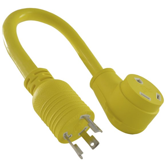RV Generator Adapter 30 Amp Locking Plug to Female Connector 14825