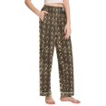 thumbnail image 2 of FORMRS Women's Pajama Pants with Pockets Soft Comfy Loungewear Sleep Bottom, Sizes S-2XL, Black Floral Pattern, 2 of 8