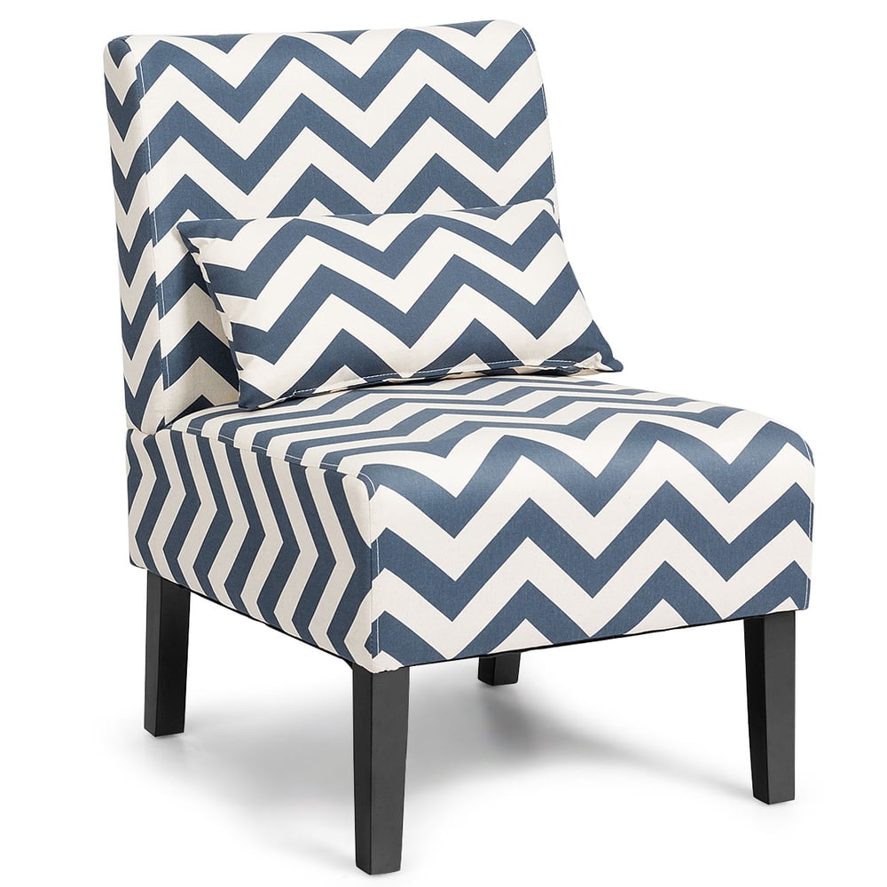 Costway Armless Accent Leisure Chair with Lumbar Pillow - Walmart.com